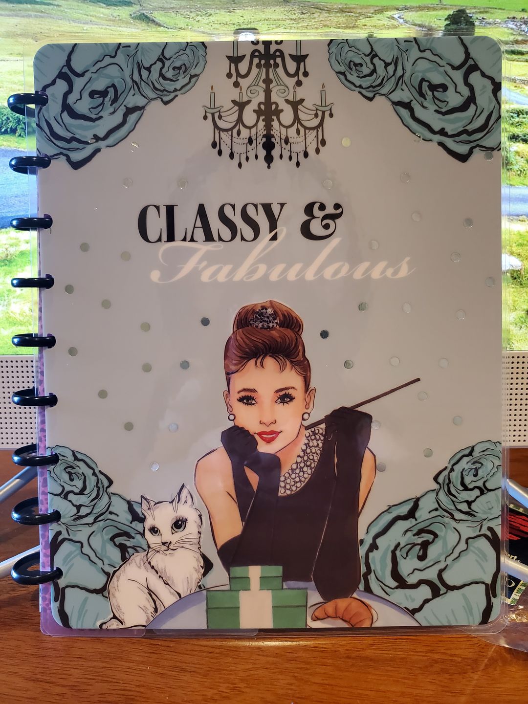 Customer photo review of Breakfast at Tiffany's Planner Cover