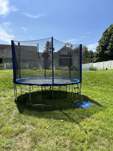 Customer photo review of 1500lbs High Capacity 12FT Round Trampoline for Adults&Kids
