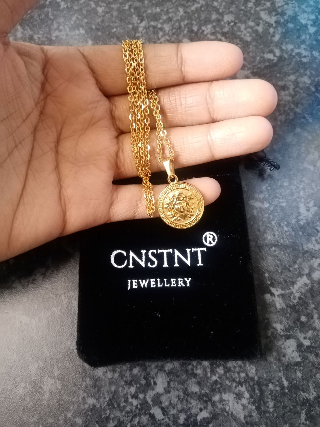 Customer photo review of Gold Medusa
