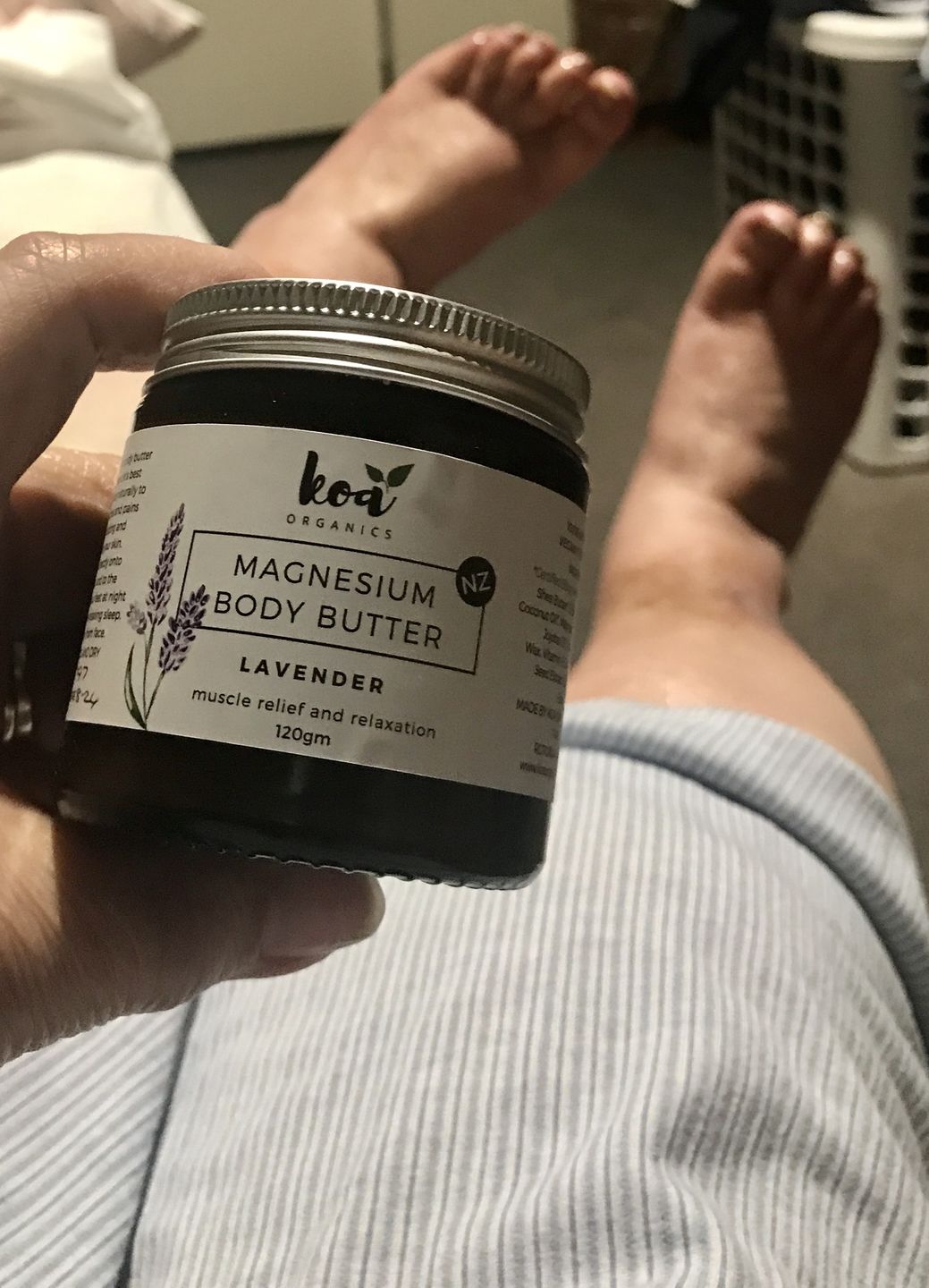 Customer photo review of Magnesium Body Butter with Lavender