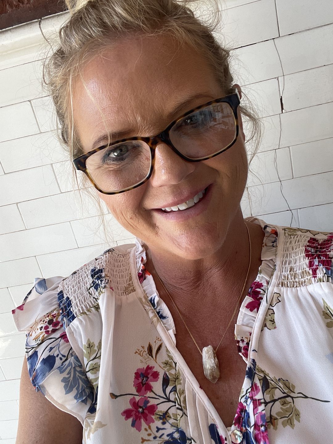 Customer photo review of Crystal Protection Necklace -  Energy Protection You Can Wear