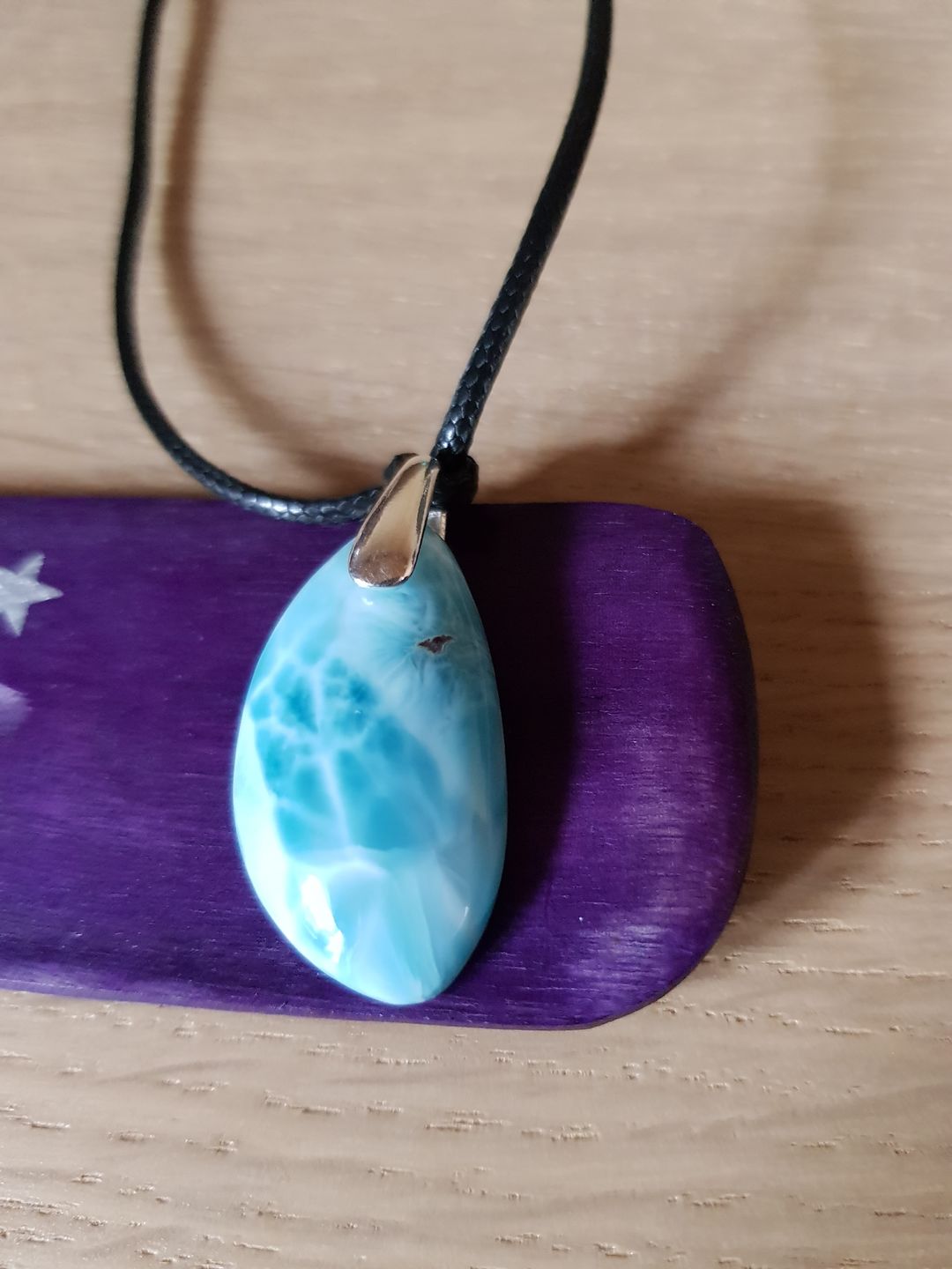 Customer photo review of Larimar pendentif
