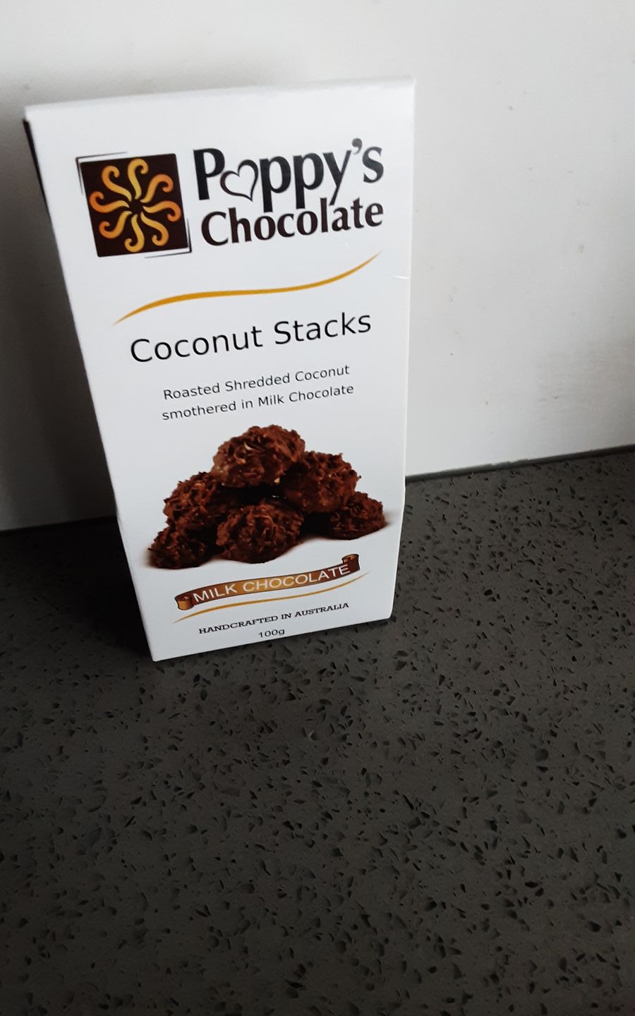 Customer photo review of Milk Chocolate Coconut Stacks 100g