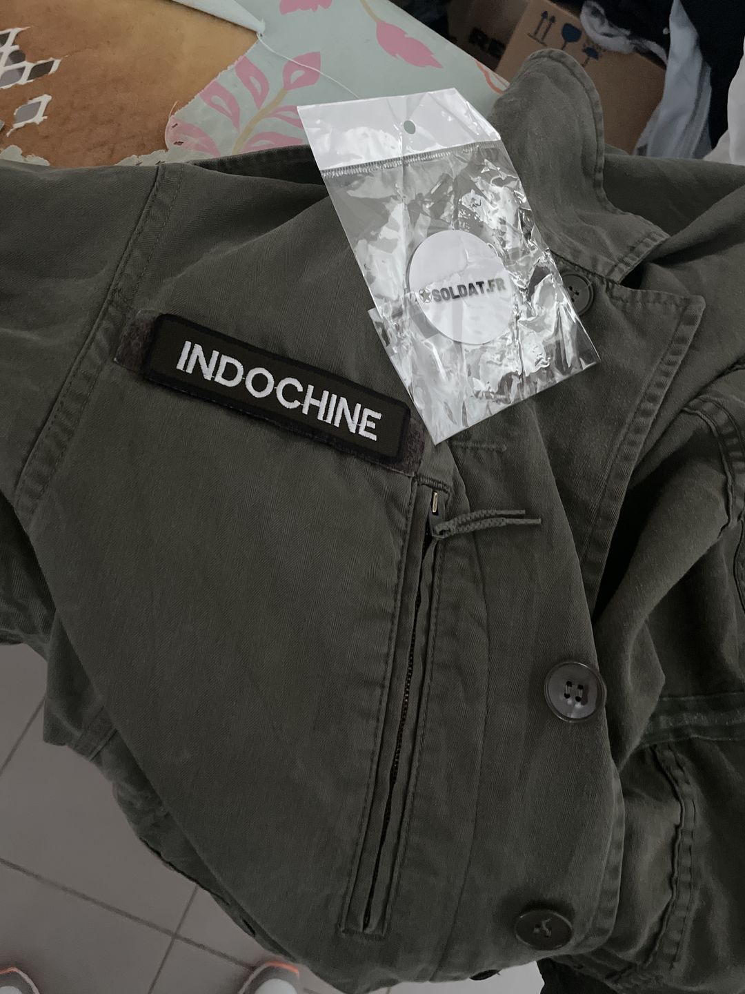 Customer photo review of Patch militaire personnalisé Français