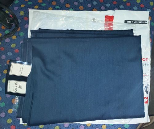Customer photo review of Fantasy Chambray Fine Quality Wash and Wear ( Unstitched ) Blue