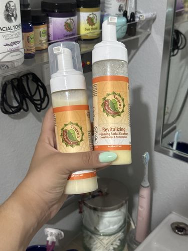 Customer photo review of Revitalizing Citrus Foaming Facial Cleanser