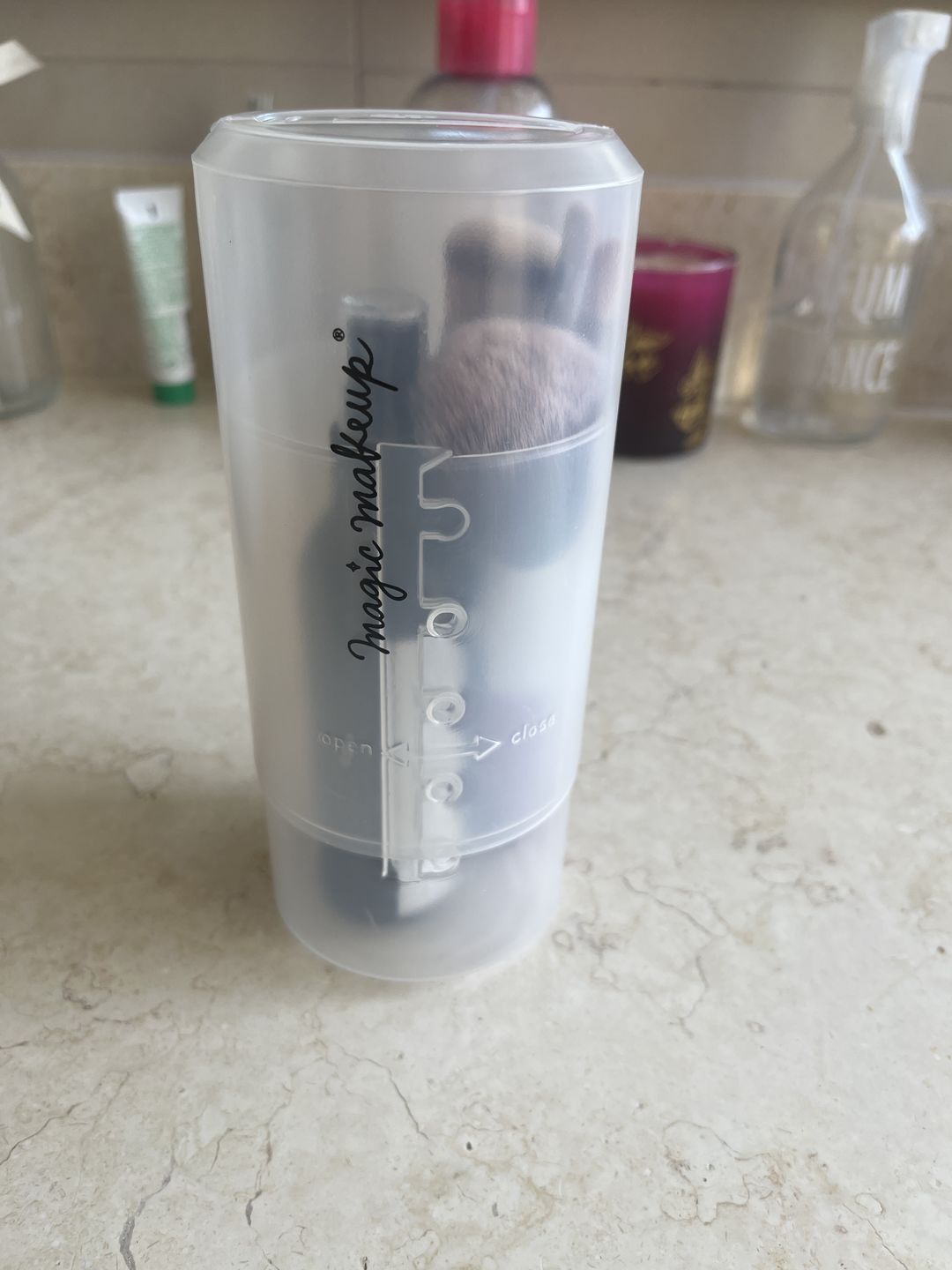 Customer photo review of Porta brochas ajustable