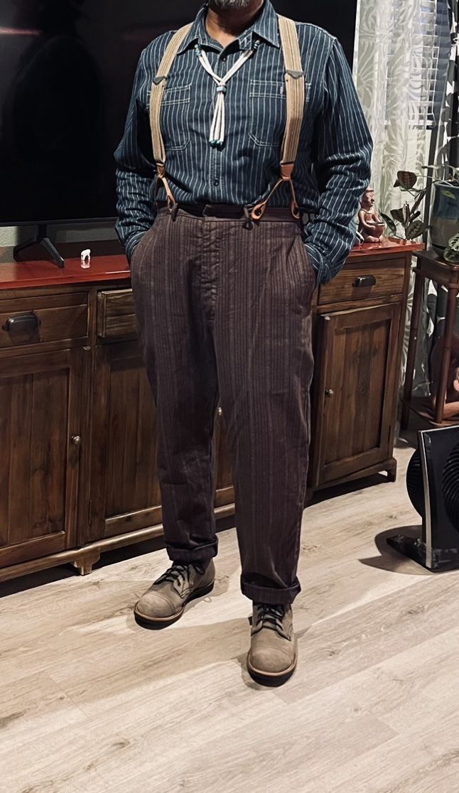 Customer photo review of Lot 920 Old Time Stripe Pants