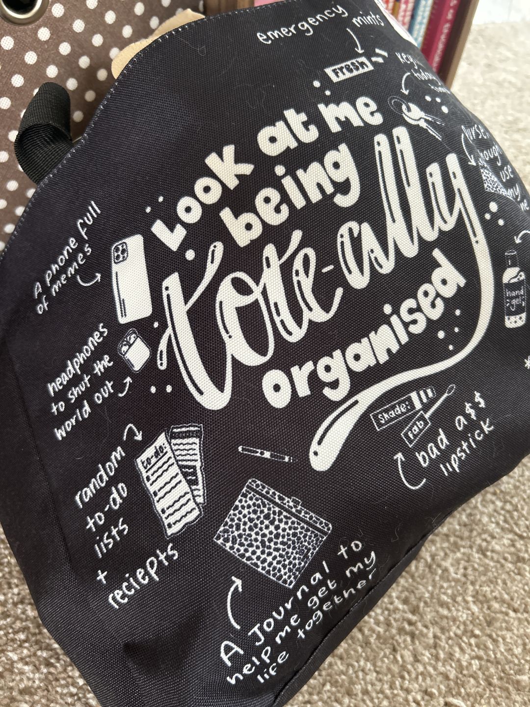 Customer photo review of Tote-ally Organised Tote Bag