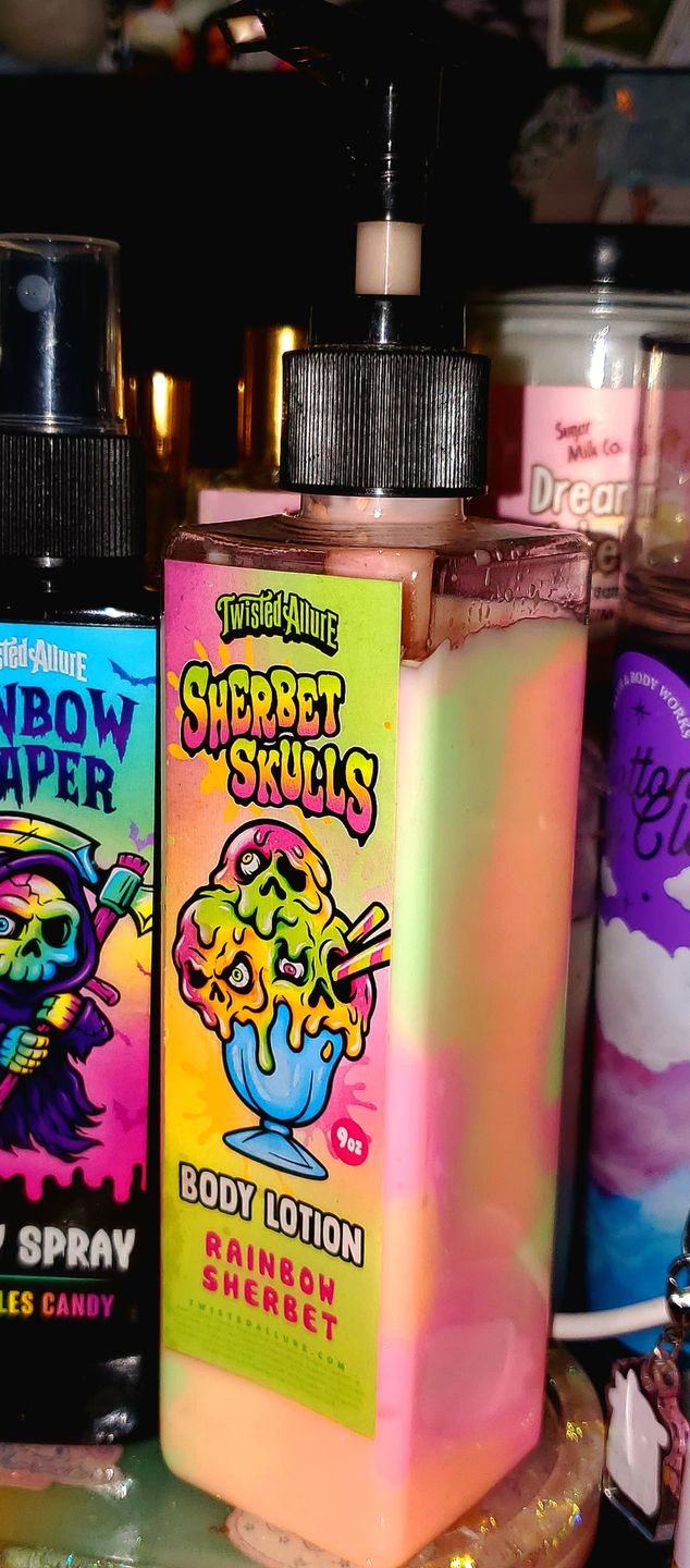 Customer photo review of Sherbet Skulls Body Lotion (Rainbow Sherbet Ice Cream)
