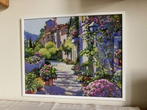 Customer photo review of 5D Diamond Painting AB Steine Blumenweg