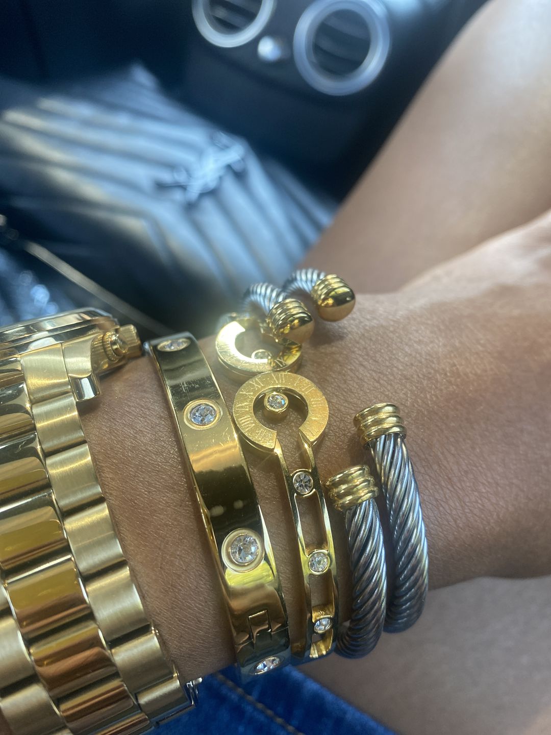 Customer photo review of Ana Lucia Bracelet Stack