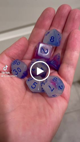 Customer video review of Soul Fire | Glow in the Dark RPG Dice Set