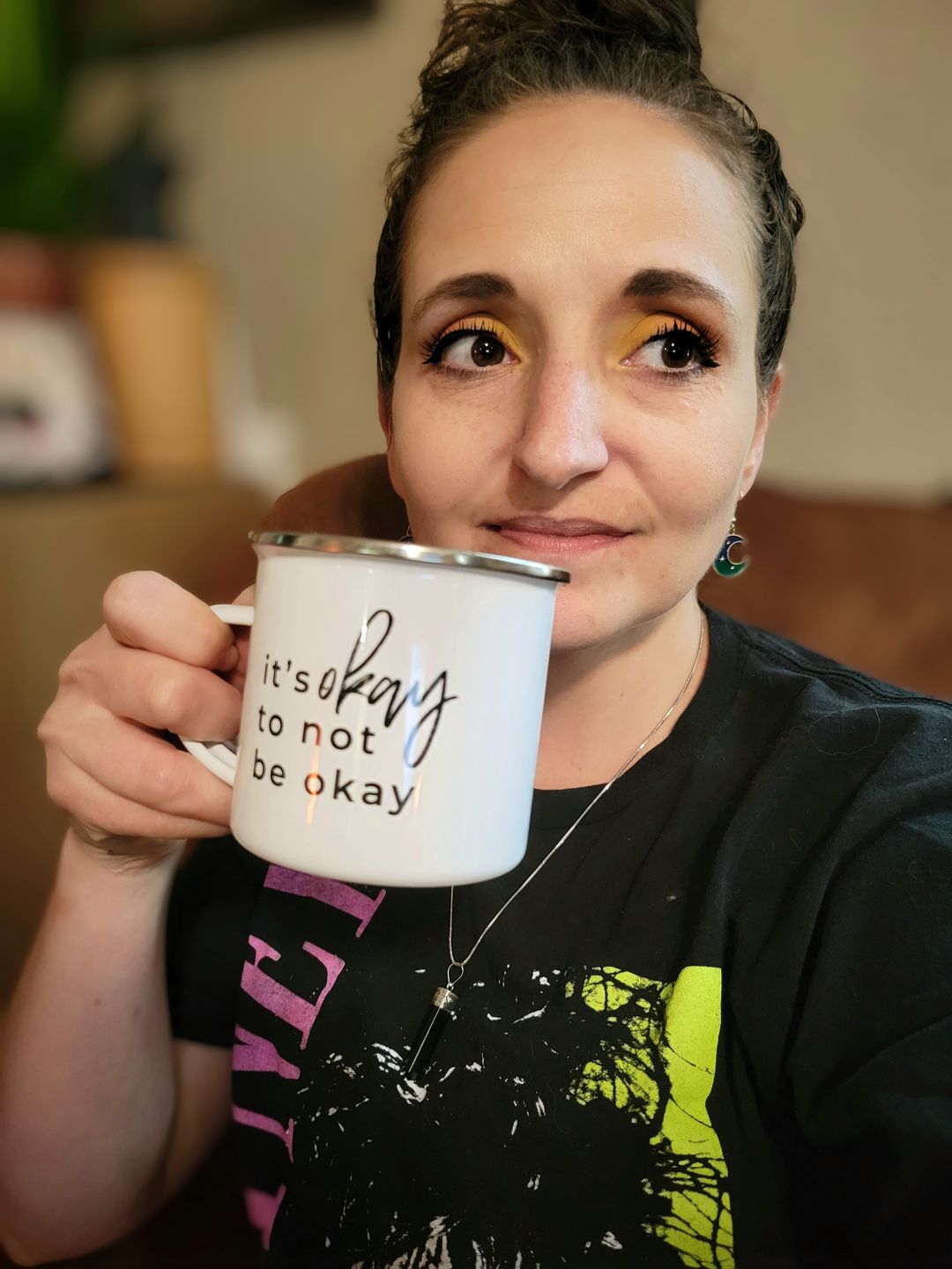 Customer photo review of It's okay to not be okay Campfire Mug