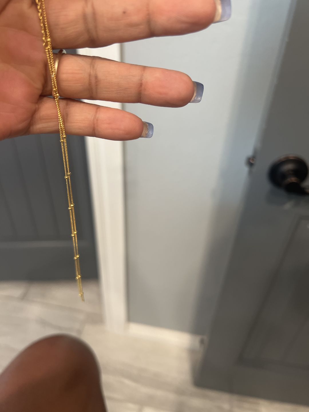 Customer photo review of Satellite Chain Necklace