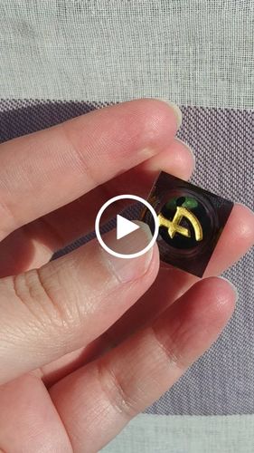 Customer video review of Floating Green Pupil Dragon's Eye Liquid Core Resin DnD D&D Dice Set