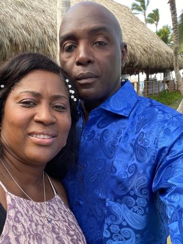 Customer photo review of Royal Blue Paisley Pattern Silk Men's Long Sleeve Shirt