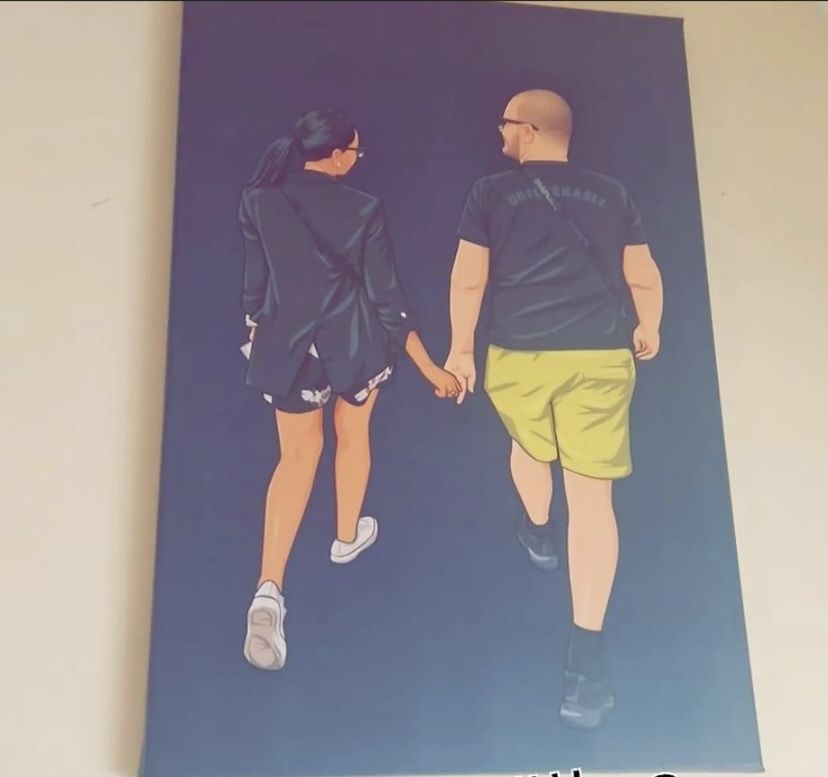Customer photo review of Portrait Pop-Art ( sur toile )