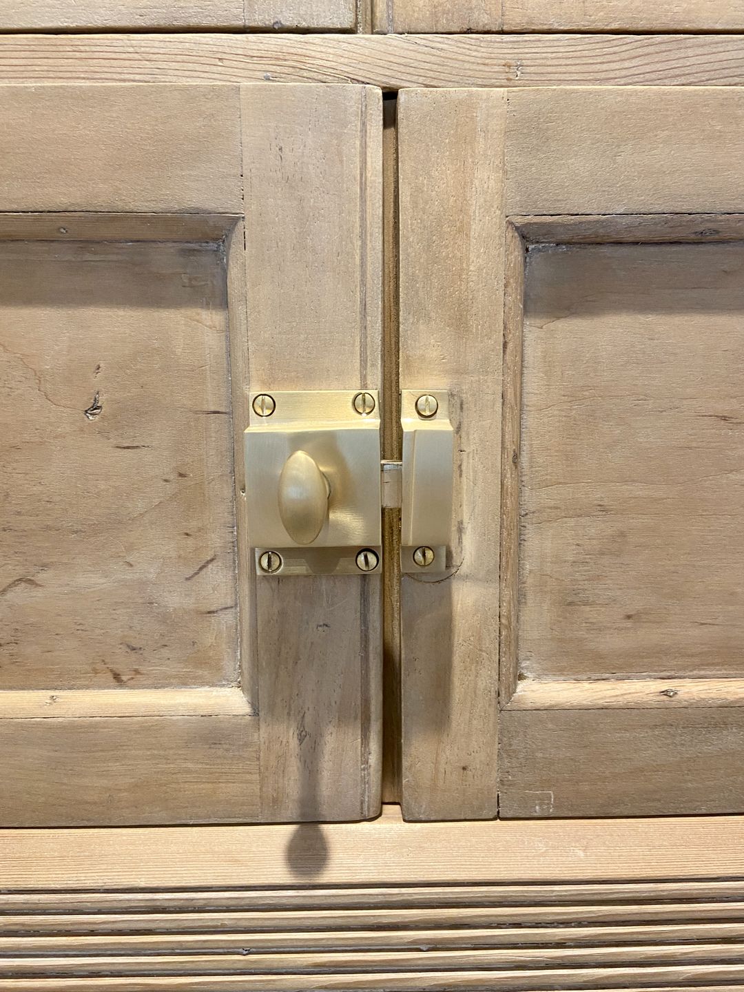 Customer photo review of Classic Brushed Satin Brass Cupboard Handles