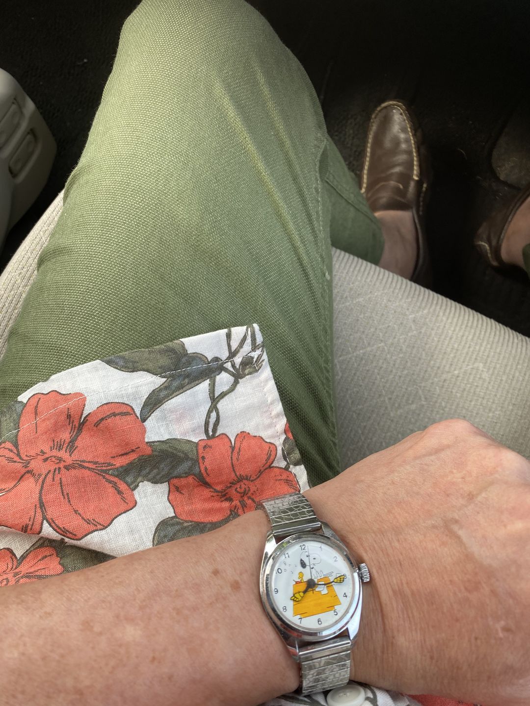 Customer photo review of レッドアサガオ総柄　綿麻キューバシャツ
