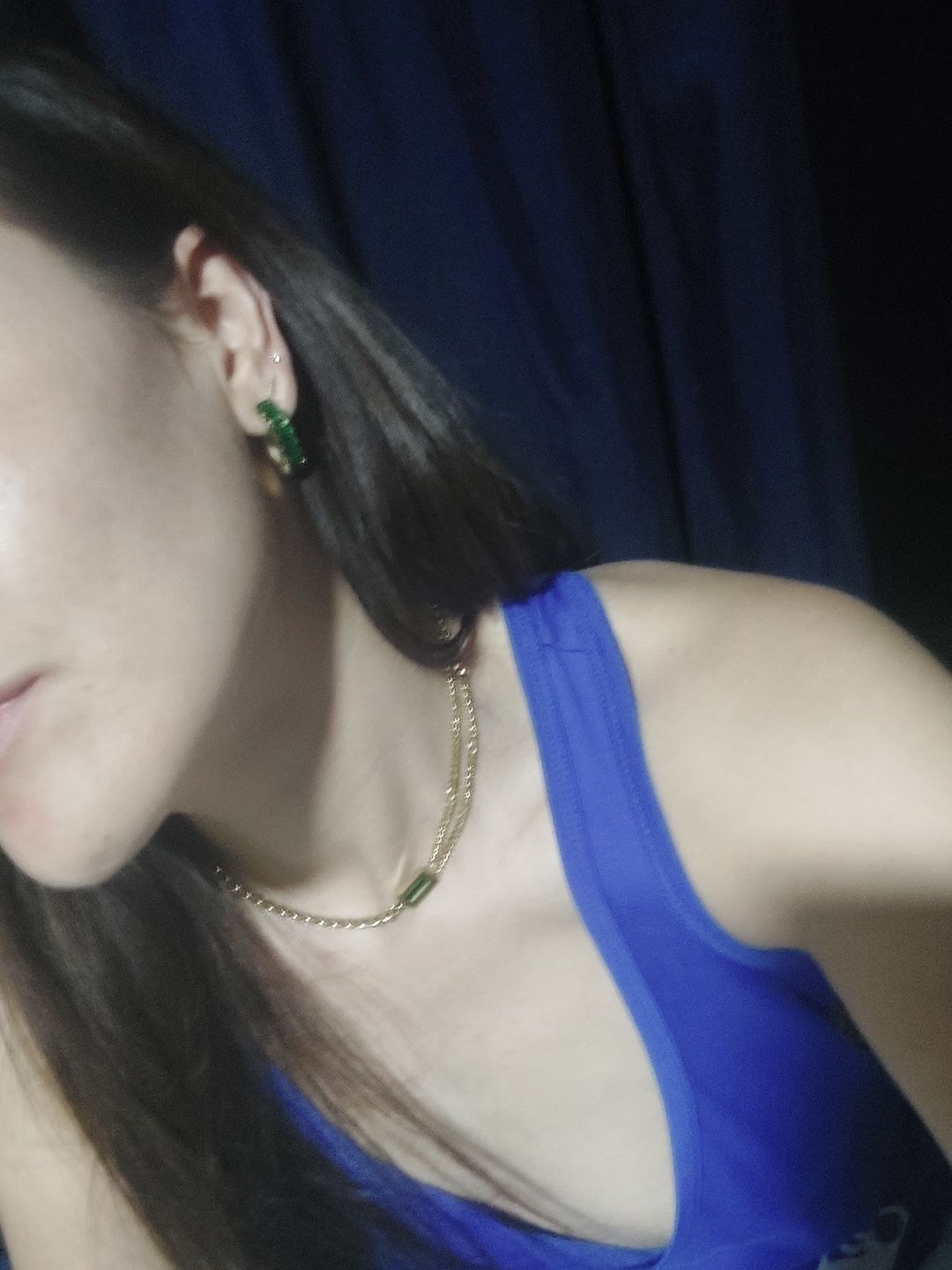 Customer photo review of Aretes Bling
