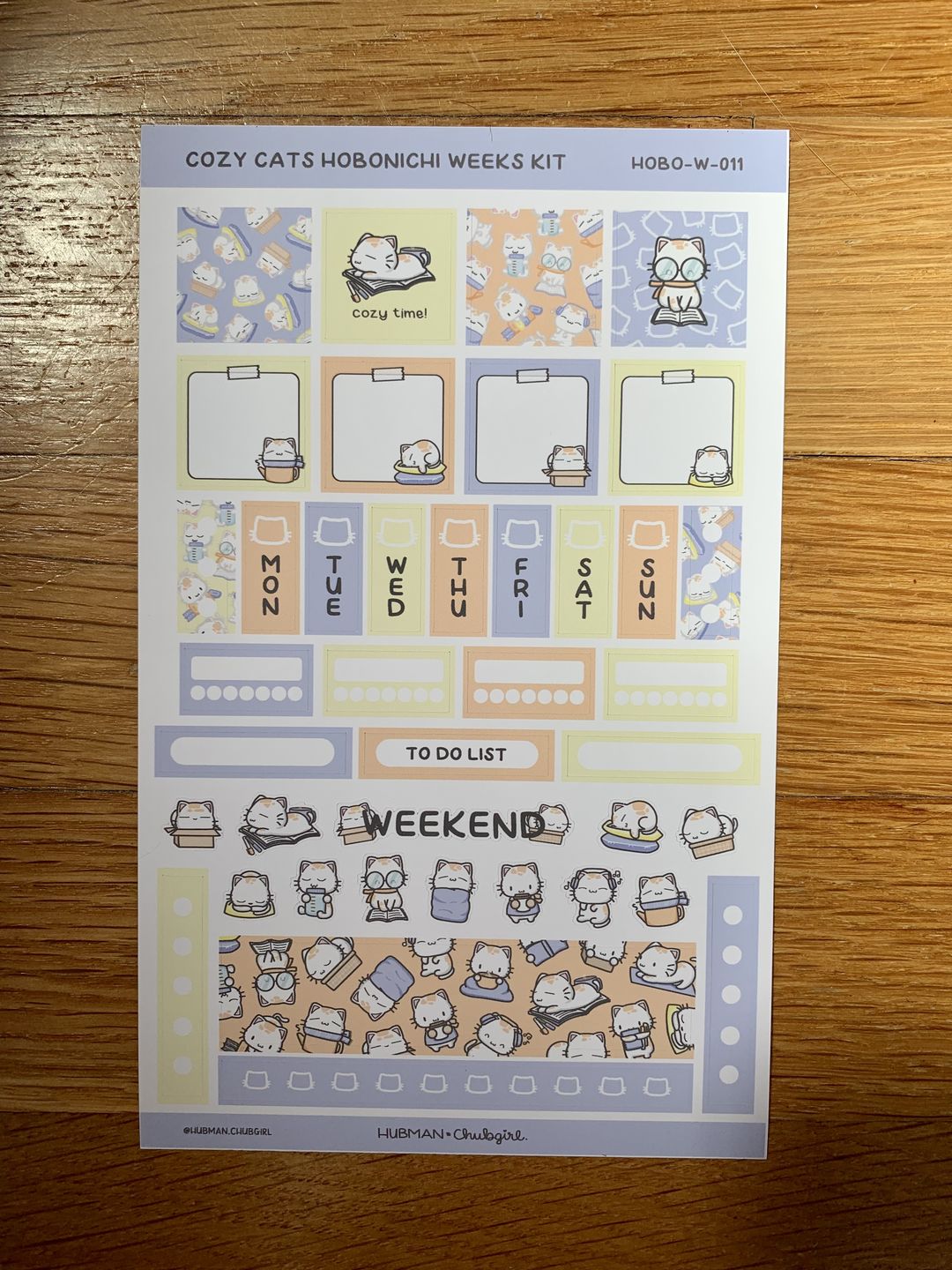 Customer photo review of Cozy Cats Theme Hobonichi Weeks Kit