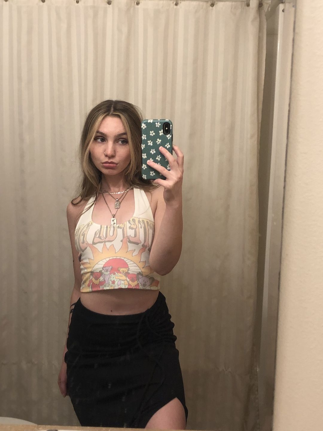 Customer photo review of LAUGH NOW, DIE LATER PENDANT