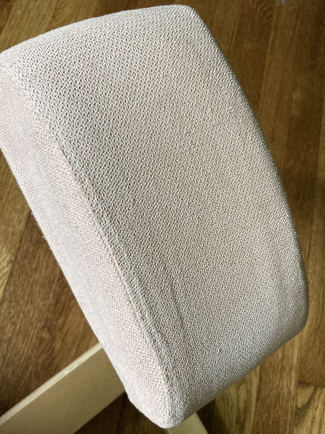 Customer photo review of The Austin Kneeling Chair: Winter Linen