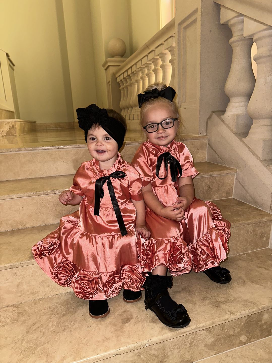 Customer photo review of Satin Rose Dress
