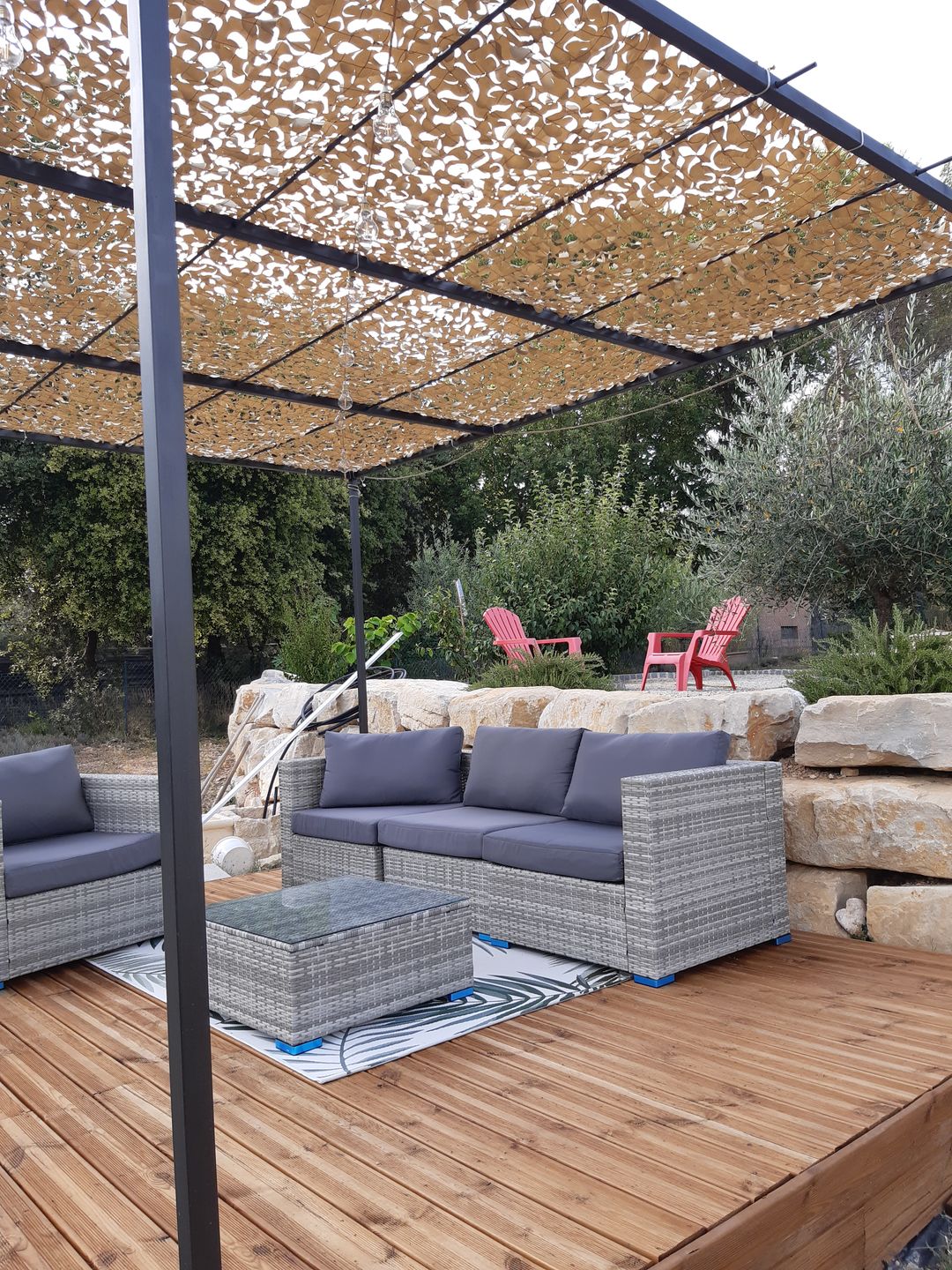 Customer photo review of Filet de camouflage renforcé sable