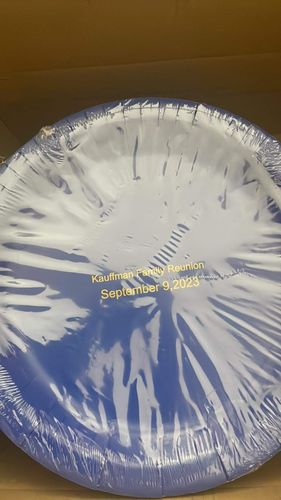 Customer photo review of Personalized Paper Plates