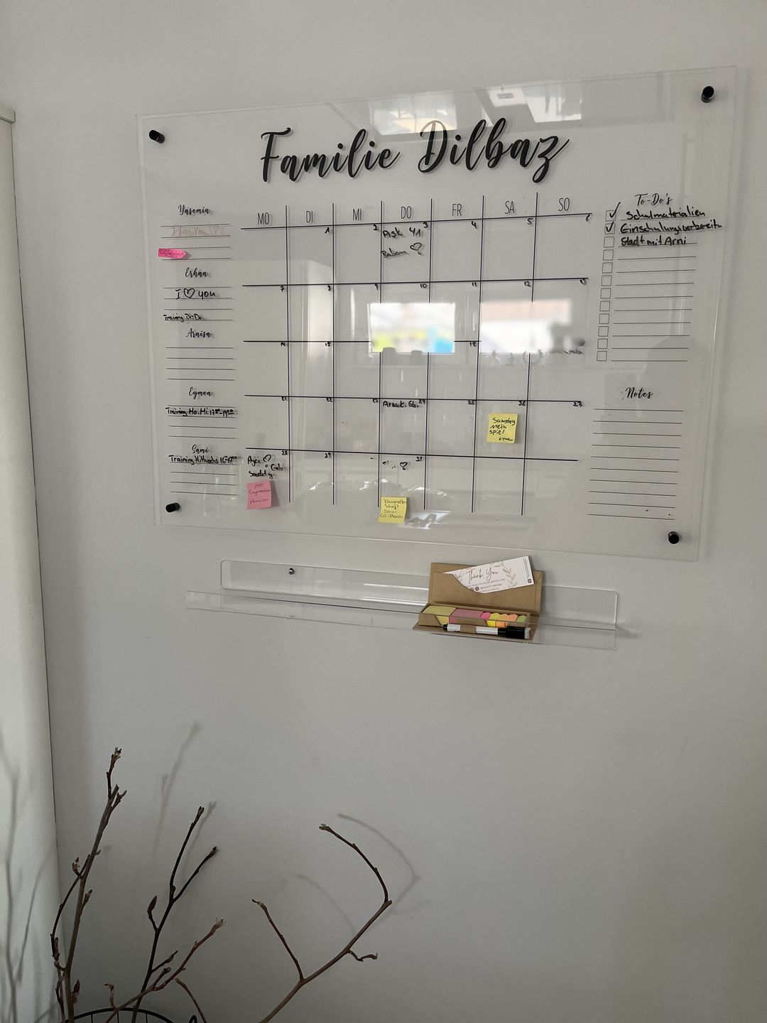 Customer photo review of 5-Namen Familienplaner