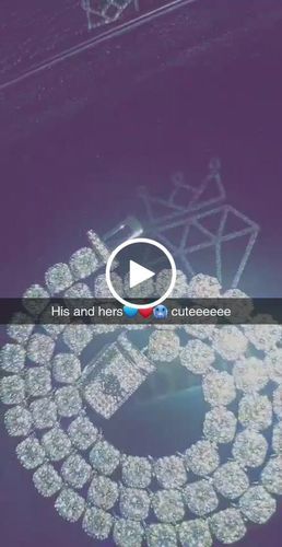 Customer photo review of Micro Moissanite Clustered Tennis Chain - 925 Silver - D Colour - VVS1