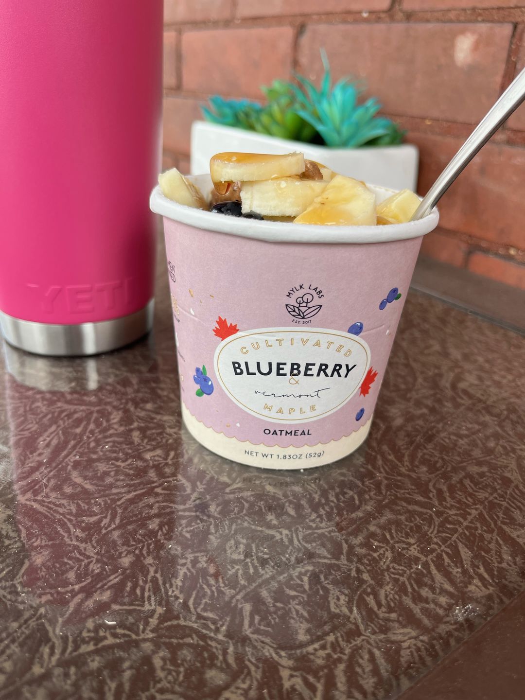 Customer photo review of Blueberry Maple Oatmeal