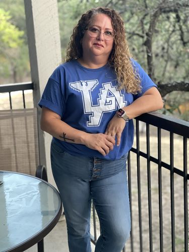 Customer photo review of Unisex AztLAn Blues Tee