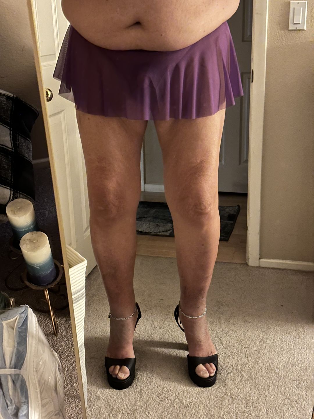 Customer photo review of 5 Inch Heel DOLLY-09 Black Pu