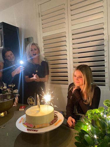 Customer photo review of Blank Canvas Cake