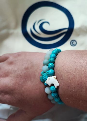 Customer photo review of "Dolphin" tracking bracelet