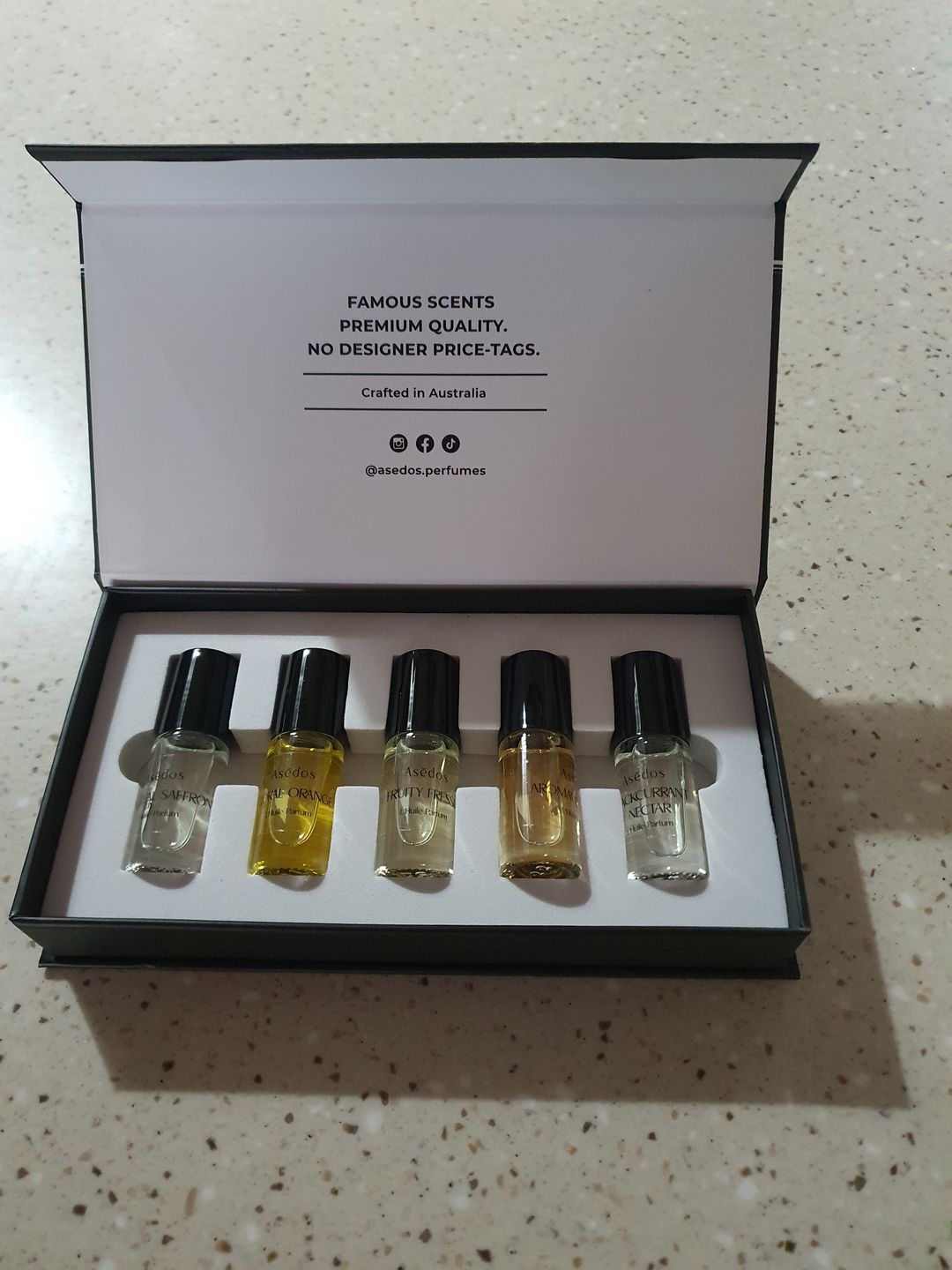 Customer photo review of Asēdos Perfume Oil Set - Her Collection
