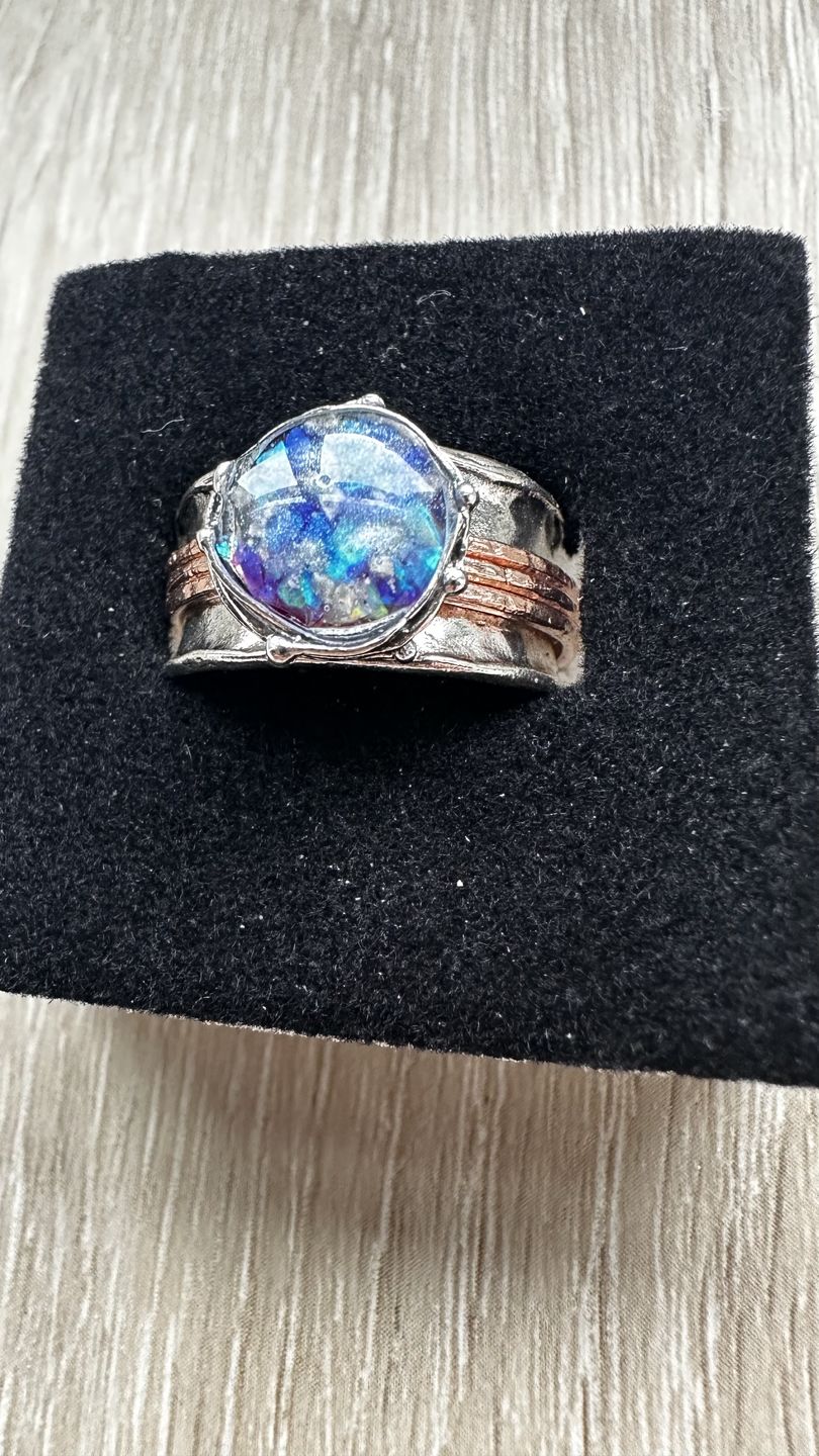 Customer photo review of Two Tone Spin Ring