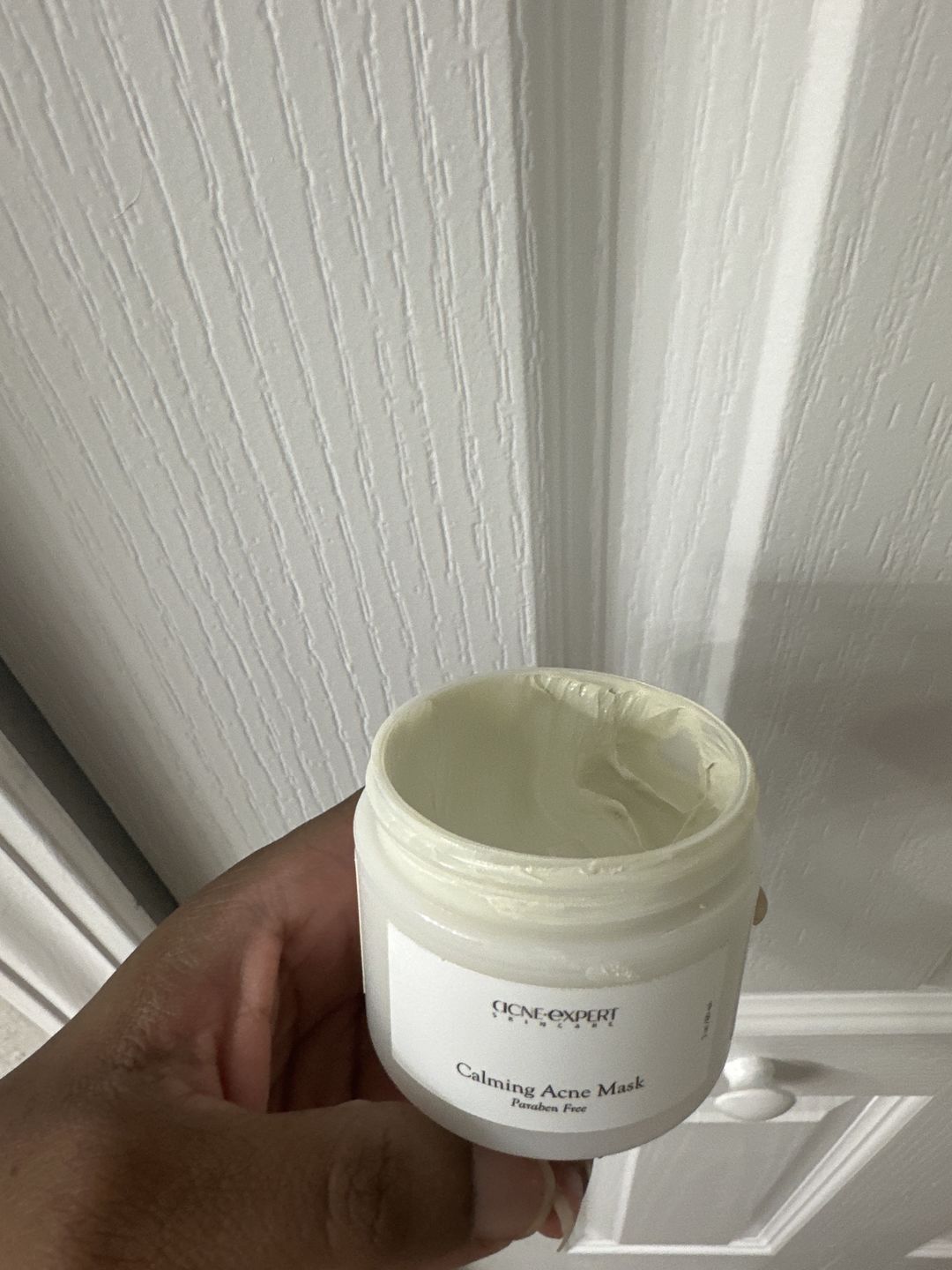 Customer photo review of CALMING ACNE MASK