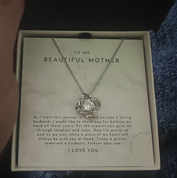 Customer photo review of Mother Of The Groom Gift From Son, Mother Wedding Gift From Son