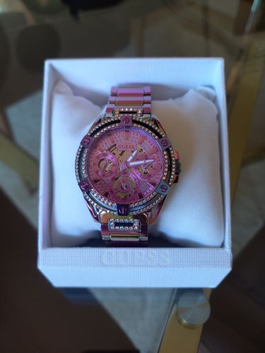Customer photo review of Iridescent Rhinestone Cut-Through Watch