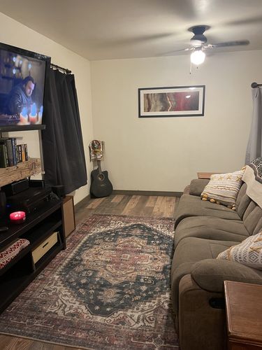 Customer photo review of Juana Machine Washable Rug