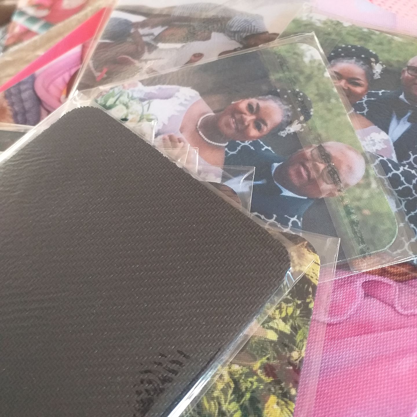 Customer photo review of 6 x Rubber Photo Coasters (Square or Round)