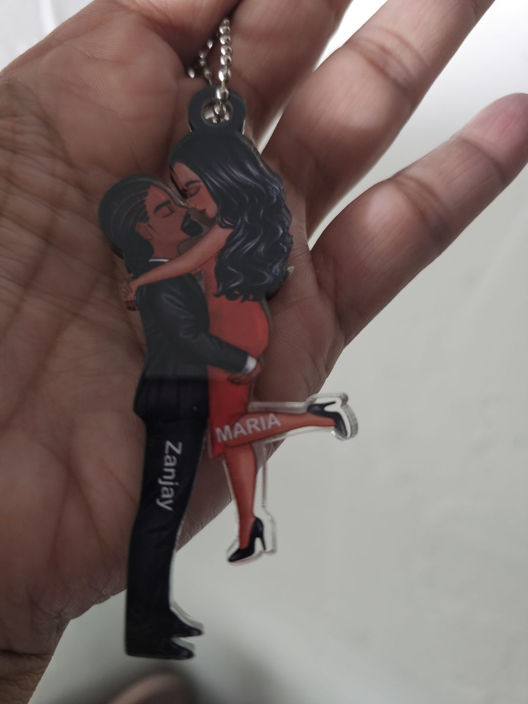 Customer photo review of Hug Couple Personalized Ornament Perfect Gift For Your Lover