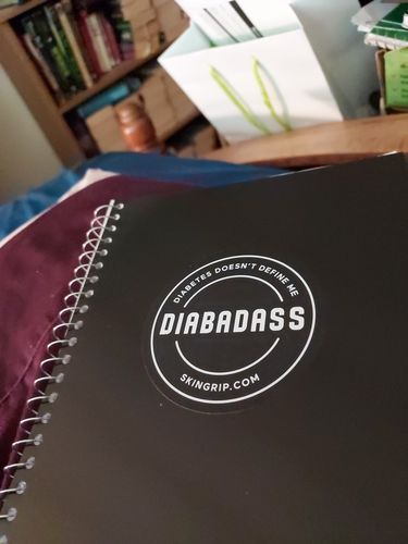 Customer photo review of Diabadass Sticker