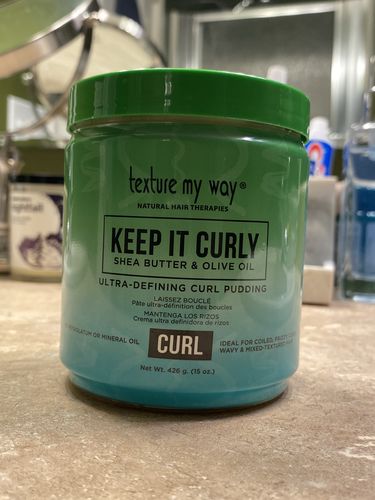 Customer photo review of Texture My Way Keep It Curly Curl Pudding 15 Oz