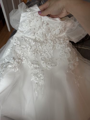 Customer photo review of White Baby Girl Summer Baptism Birthday Party Princess Dress