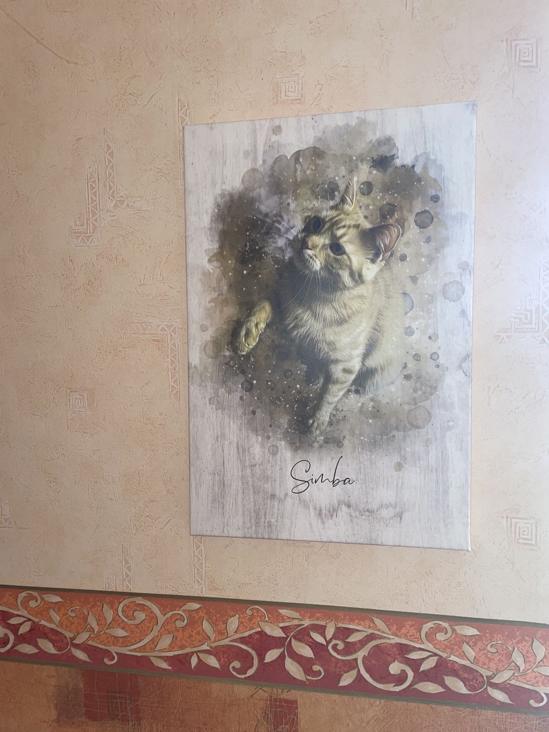 Customer photo review of Deine Katze als Aquarell Tierportrait | Geschenk für Katzenliebhaber